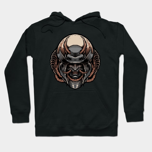 Hannya Samurai - Dark Ver Hoodie by BlackoutBrother